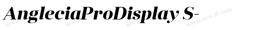 AngleciaProDisplay S字体转换